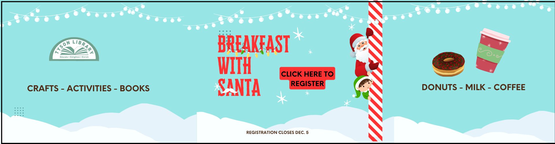 Breakfast with Santa Registration Slider