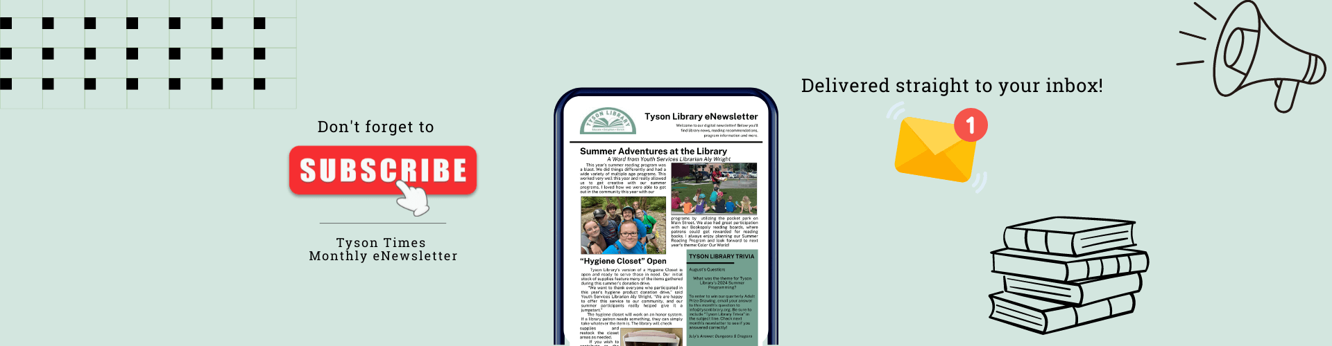 Subscribe to the Tyson Times Monthly eNewsletter!